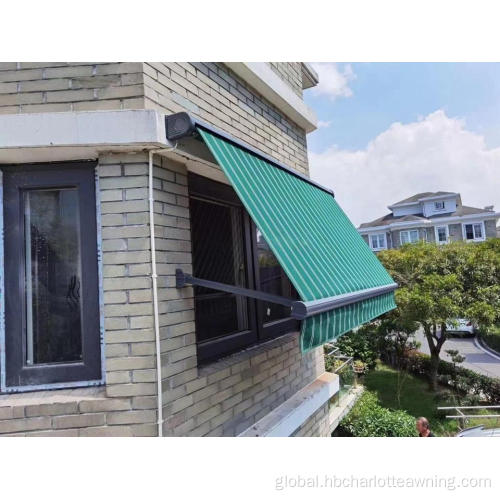 Window Entry Fixed Awning Outdoor retractable window drop arm awning Factory